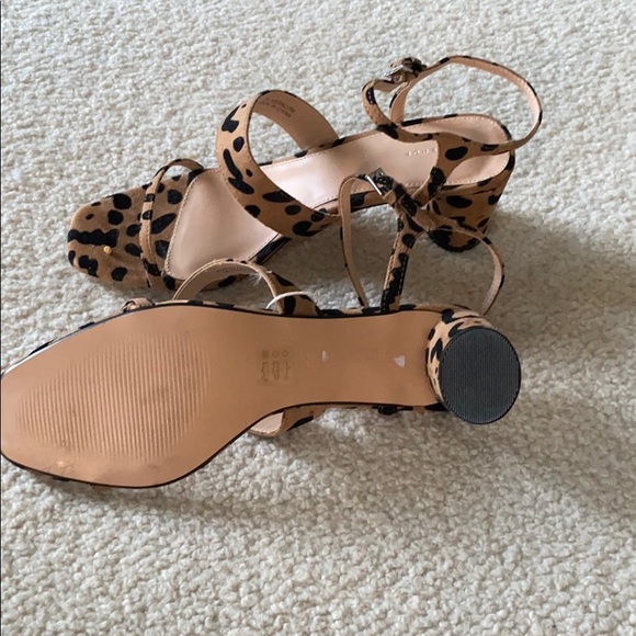 Classic leopard animal print stacked heel Sandal - never been worn - Picture 7 of 9